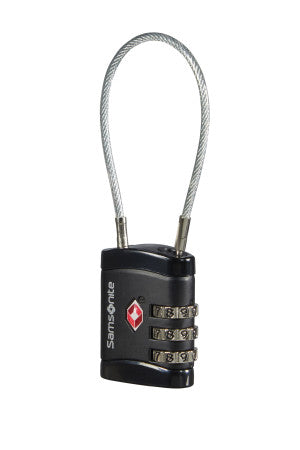 Samsonite GLOBAL TA CABLELOCK 3 DIAL TSA BLACK