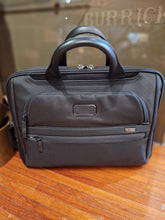 Load image into Gallery viewer, Tumi  medium 15" briefcase black

