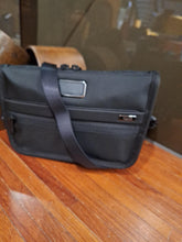 Load image into Gallery viewer, Tumi  convertible clutch crossbody black
