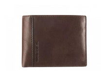 Load image into Gallery viewer, Lederen billfold anti-skim met 2 biljetvakken Maverick Brown
