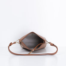 Load image into Gallery viewer, Nathan Baume Mini Tiki Zipped Hobo Bag Cognac
