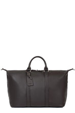 Load image into Gallery viewer, Hexagona TRAVEL BAG - LEATHER  marron fonce
