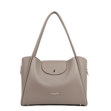 Load image into Gallery viewer, Lancaster Ida Dubbel  Grote schoudertas Stone/Gale

