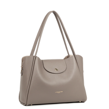 Load image into Gallery viewer, Lancaster Ida Dubbel  Grote schoudertas Stone/Gale

