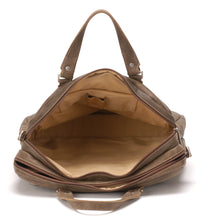 Afbeelding in Gallery-weergave laden, Arthur &amp; Aston Cristiano leren aktetas met twee vakken  62-1067 bruin
