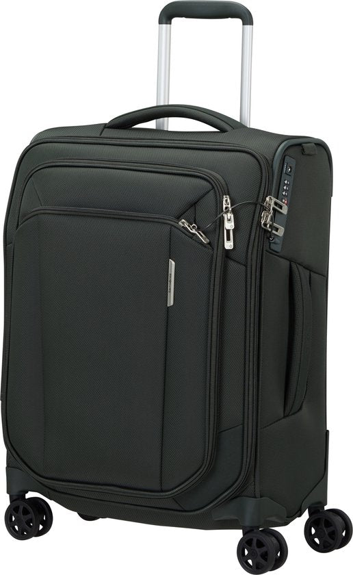 Samsonite Reiskoffer Met Laptopvak - Respark Spinner 55/20 Strict (Handbagage) Forest Green