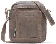 Load image into Gallery viewer, Cristiano destroyed leather crossbody bag - Arthur &amp; Aston chantaigne

