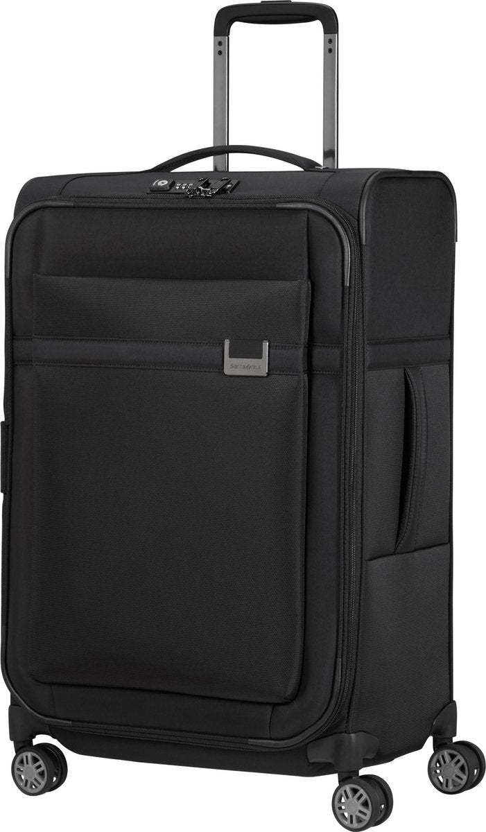 Samsonite Reiskoffer - Airea Spinner 67/24 uitbreidbaar (Medium) Black