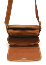 Afbeelding in Gallery-weergave laden, Arthur &amp; Aston Marco leather flap crossbody bag cognac
