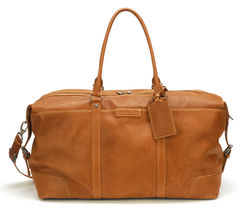 Arthur & Aston Marco leather travel bag cognac