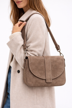 Load image into Gallery viewer, Ann Kurz  Satchel - Suede Fango
