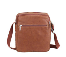 Afbeelding in Gallery-weergave laden, Cristiano destroyed leather crossbody bag - Arthur &amp; Aston  62-1084-COGN
