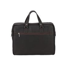 Load image into Gallery viewer, Large Black Leather Briefcase - Arthur &amp; Aston SKU: 2411-02-CHAT
