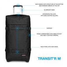 Load image into Gallery viewer, Eastpak Transit’R M – Reistas met Wielen 78L Zwart
