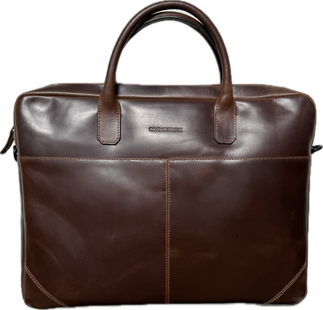 Maverick Lederen Business Tas 17