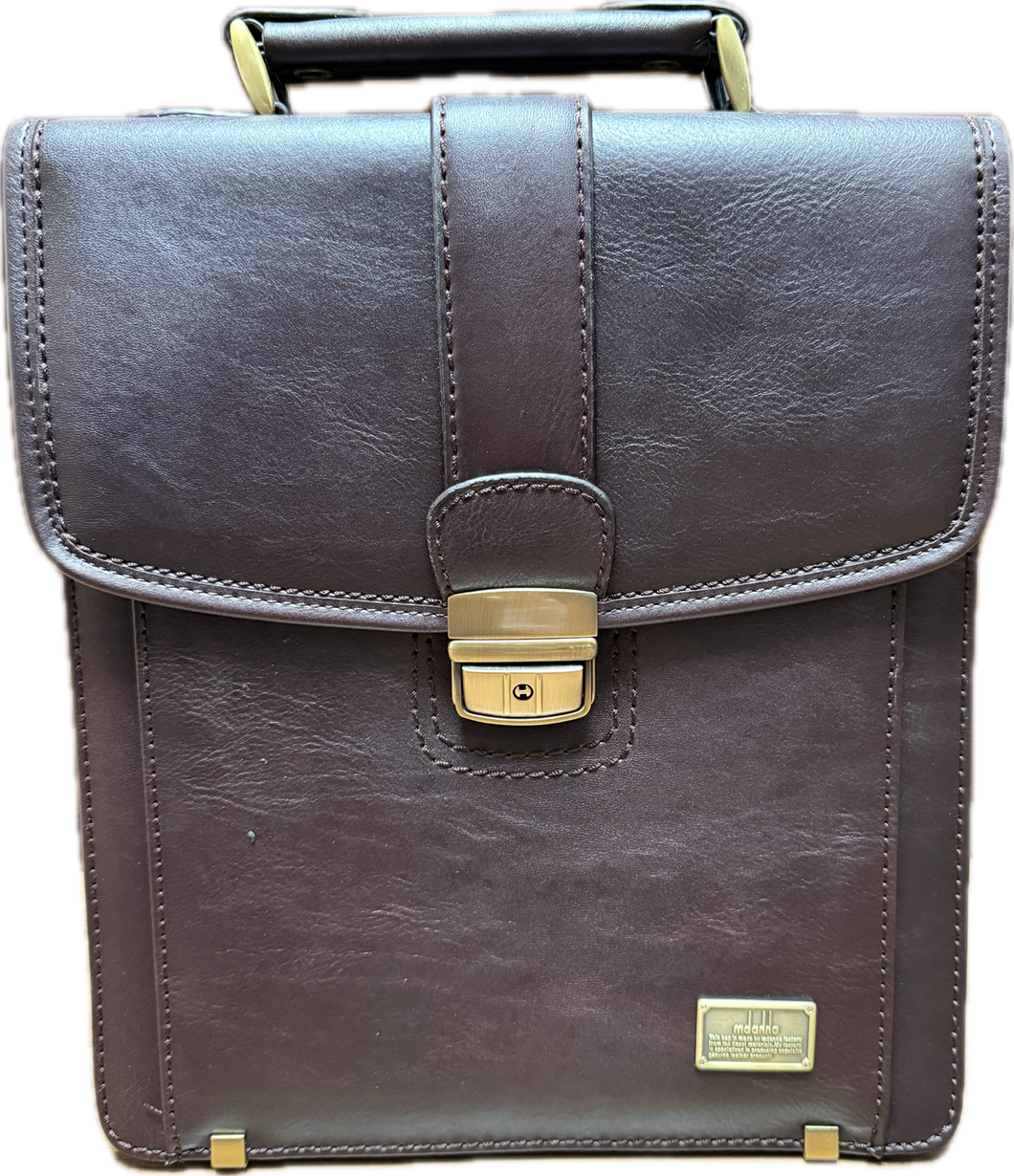 Mdanna aktentas bruin - hoog model A4 Brown