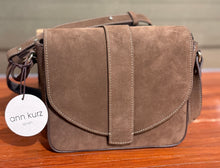 Load image into Gallery viewer, Ann Kurz  Satchel - Suede Fango
