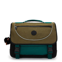 Afbeelding in Gallery-weergave laden, Kipling PREPPY Medium Schooltas Inclusief Fluo Regenhoes  Black Khaki Block
