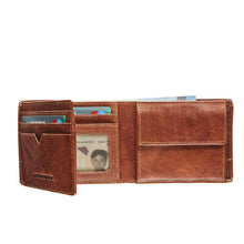 Load image into Gallery viewer, Maverick rough gear - portemonnee - billfold - volnerf buffelleder - RFID - cognac MAV RG 00225
