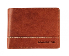Load image into Gallery viewer, Maverick rough gear - portemonnee - billfold - volnerf buffelleder - RFID - cognac

