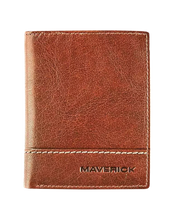 Load image into Gallery viewer, Maverick Lederen kredietkaarten portefeuille anti-skim - cognac Rough Gear MAV-RG-051-25
