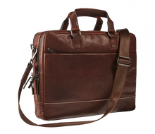 Load image into Gallery viewer, Maverick bruin Rough Gear MAV-RG-306-03 Lederen businesstas  15’6" - large
