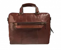 Load image into Gallery viewer, Maverick bruin Rough Gear MAV-RG-306-03 Lederen businesstas  15’6" - large
