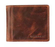 Afbeelding in Gallery-weergave laden, Maverick Lederen billfold anti-skim MAV TO 00203
