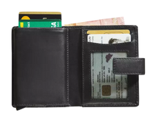 Afbeelding in Gallery-weergave laden, Maverick MAV-UC-062-01 Lederen cardprotector super compact RFID Black
