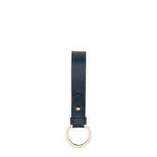 Load image into Gallery viewer, Il Bisonte Keyring in leather color blue
