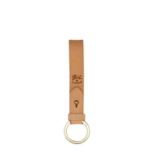 Load image into Gallery viewer, Il Bisonte Keyring in leather color natural
