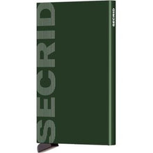 Afbeelding in Gallery-weergave laden, Secrid Cardprotector Kaarthouder Logo Green
