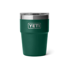 Afbeelding in Gallery-weergave laden, Yeti 16 oz (473 ml) Stapelbare beker Met MagSlider™ deksel Black Forest Green
