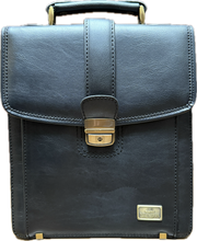 Load image into Gallery viewer, Mdanna aktentas bruin - hoog model A4 Black
