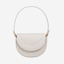 Load image into Gallery viewer, Du Du Panarea Borsa a spalla piccola in pelle trapuntata pearl grey
