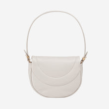 Load image into Gallery viewer, Du Du Panarea Borsa a spalla piccola in pelle trapuntata pearl grey
