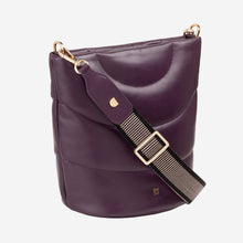 Afbeelding in Gallery-weergave laden, Du Du Barbara M Borsa donna trapuntata in pelle deep purple
