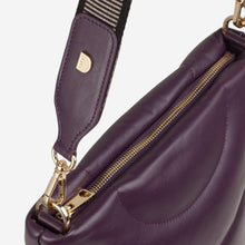 Afbeelding in Gallery-weergave laden, Du Du Barbara M Borsa donna trapuntata in pelle deep purple
