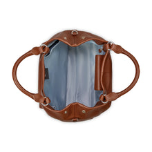 Afbeelding in Gallery-weergave laden, Delsey LE CUIR GRAINE Handtas cognac
