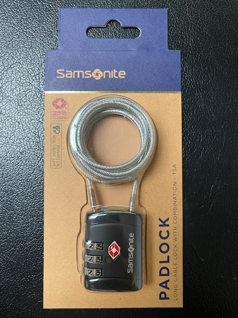 Samsonite cable lock with combination TSA