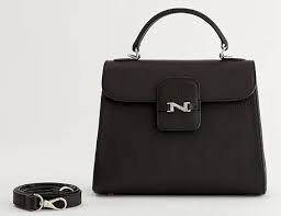 Handtas Duras leder NATHAN BAUME Black