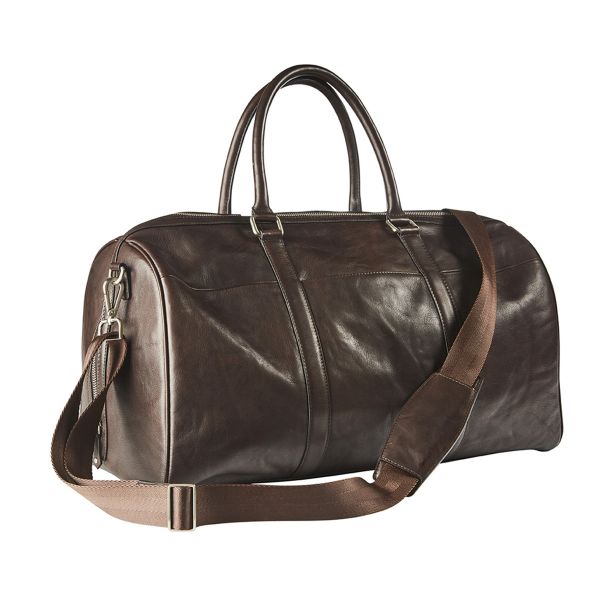 Maverick Brown Leather Weekend Bag