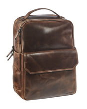 Afbeelding in Gallery-weergave laden, Maverick Rugzak The Original 15.6" Bruin Leder 28.5x15x40 cm
