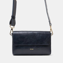 Load image into Gallery viewer, Ann Kurz Pack Large with 2 Straps - Shiny Nappa Navy
