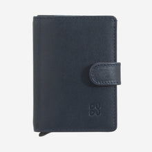 Load image into Gallery viewer, Levante Men&#39;s leather miniwallet with snap Navy
