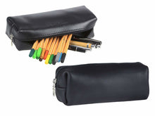 Load image into Gallery viewer, Ruitertassen Leren etui  "Classic Kids" zwart
