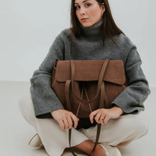 Load image into Gallery viewer, Ann Kurz handtas The Greatest Shopper - Suede Fango
