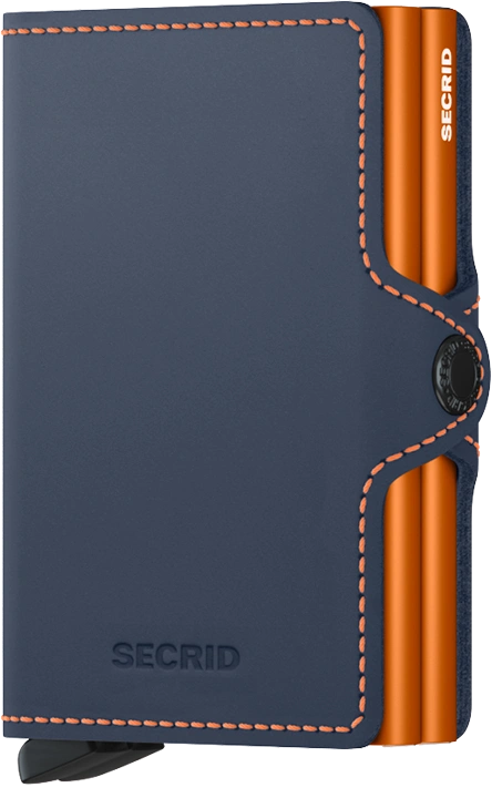 Secrid Twinwallet Matte Night Blue&Orange
