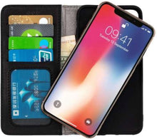 Load image into Gallery viewer, Wachikopa handmade iPhone 11 pro max bookcase zwart
