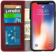 Load image into Gallery viewer, Wachikopa handmade iPhone 11 pro bookcase rood
